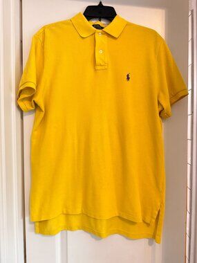 Polo Ralph Lauren yellow classic pique polo shirt